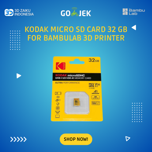 Original Kodak Micro SD Card 32 GB for Bambulab 3D Printer